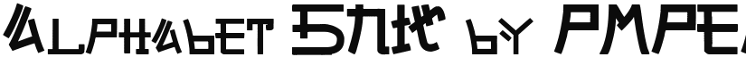Alphabet SNK by PMPEPS Regular font
