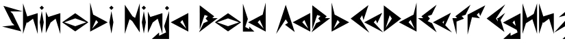 Shinobi Ninja Bold font