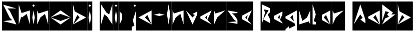 Shinobi Ninja-Inverse Regular font