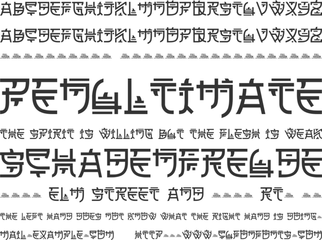 Zilap Oriental font preview