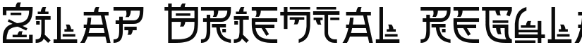 Zilap Oriental font download