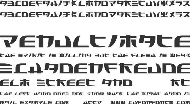 Tecnojap font preview