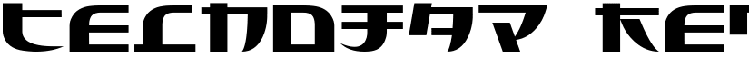 Tecnojap Regular font