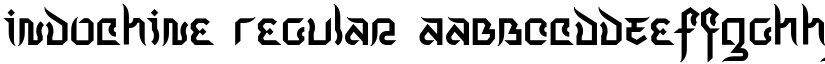 Indochine Regular font