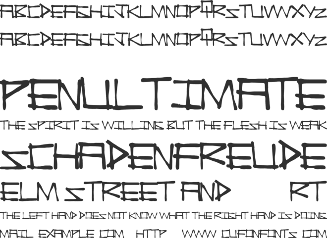 ChinaTown font preview