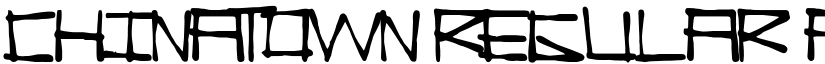 ChinaTown Regular font