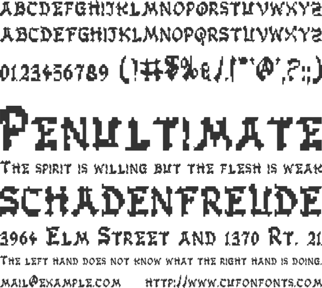 Zen Masters font preview