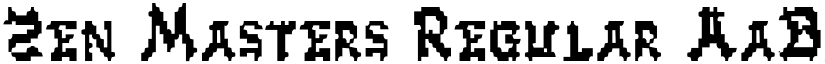 Zen Masters Regular font