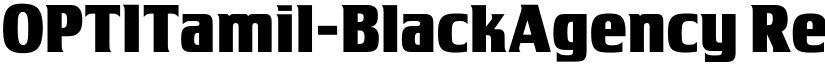 OPTITamil-BlackAgency Regular font