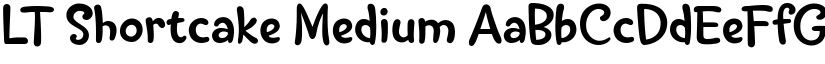 LT Shortcake Medium font
