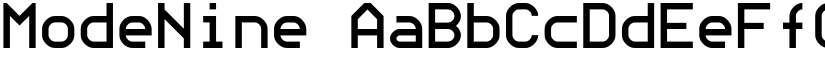 ModeNine font