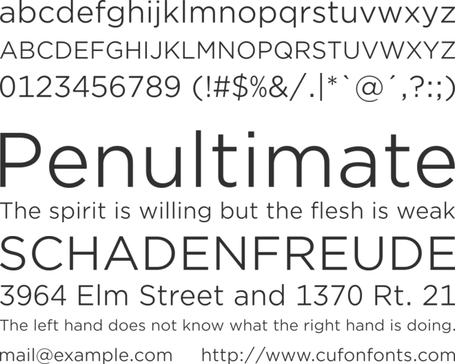 Gotham Office font preview