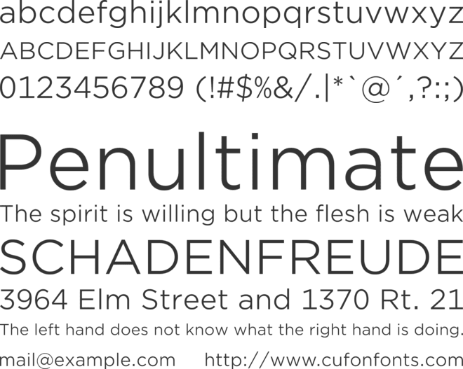 Gotham Office font preview