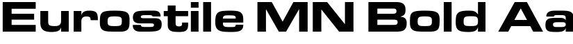 Eurostile MN Bold font