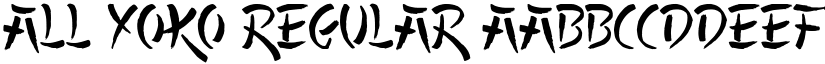 All Yoko Regular font