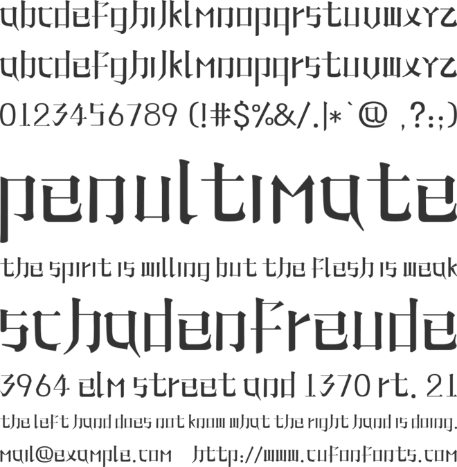 Line phone font font preview