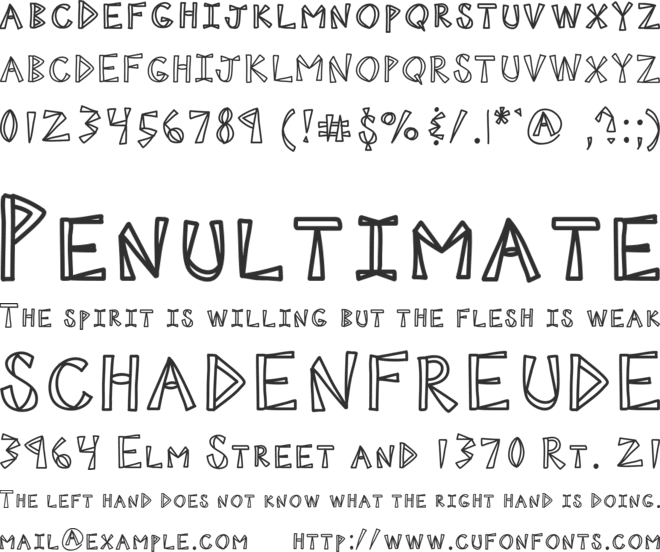 KBNINJAPOWER font preview
