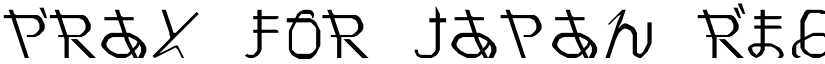 Pray for Japan Regular font