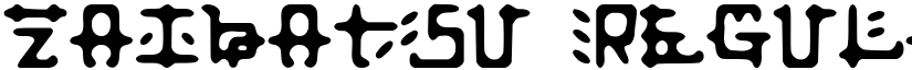 Zaibatsu Regular font