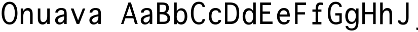 Onuava font