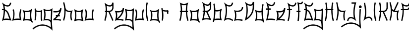 Guangzhou Regular font