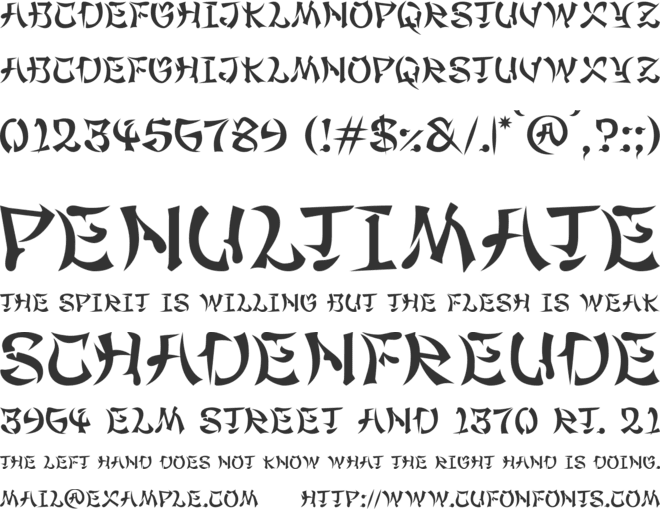 Maximage Gimbadong font preview