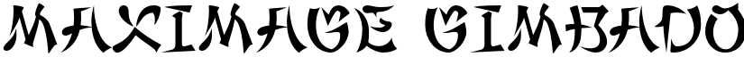 Maximage Gimbadong Regular font