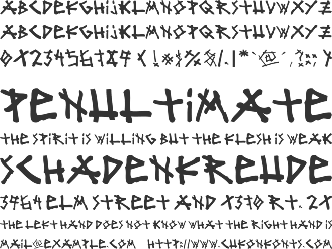 mister bambu font preview