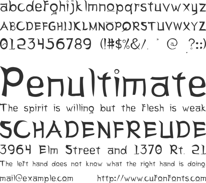 Letter Sseungi font preview