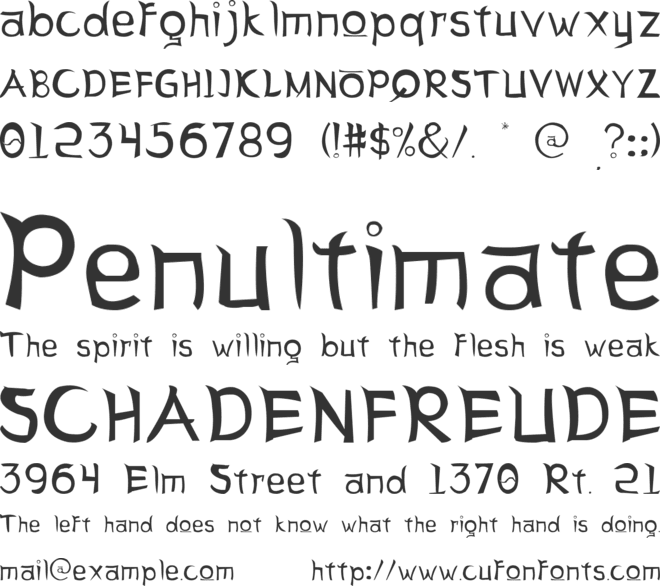 Letter Sseungi font preview