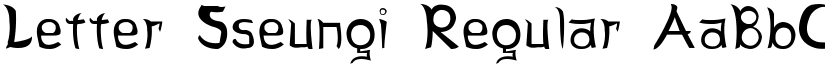 Letter Sseungi Regular font