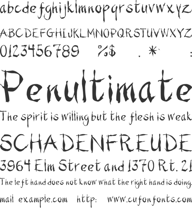 Pho Tai font preview