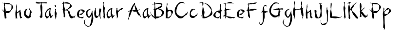 Pho Tai Regular font