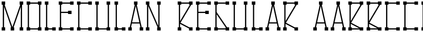 Moleculan Regular font