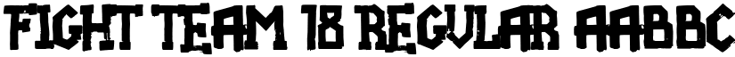 Fight team 18 Regular font