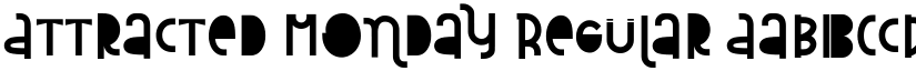 Attracted Monday Regular font