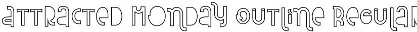 Attracted Monday Outline Regular font