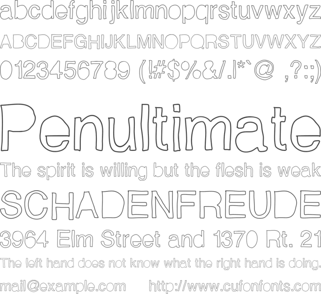 Helveticamazing font preview