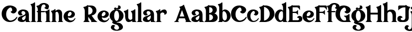 Calfine Regular font