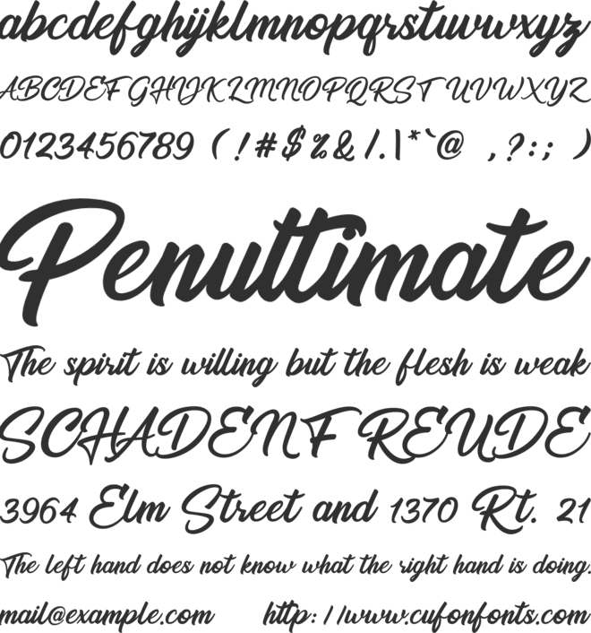 Routtage font preview