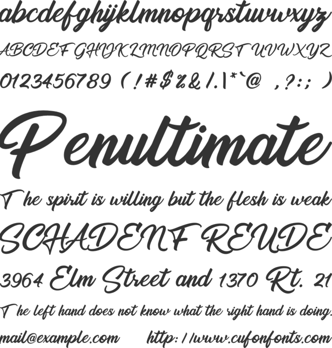 Routtage font preview
