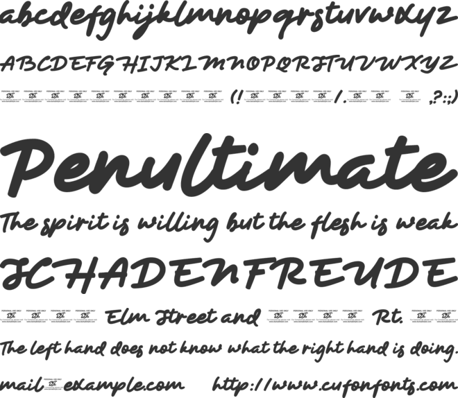 Rellbox font preview