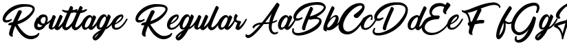 Routtage Regular font