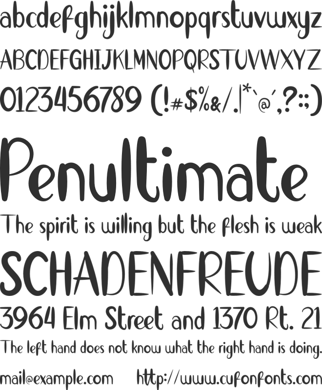FUNDAYS font preview