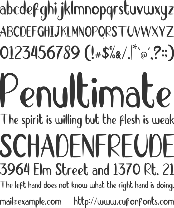 FUNDAYS font preview