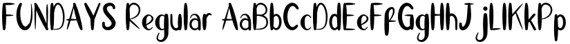 FUNDAYS Regular font