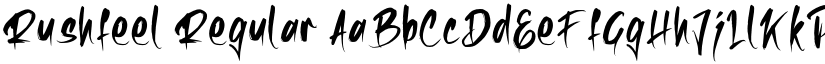 Rushfeel font download