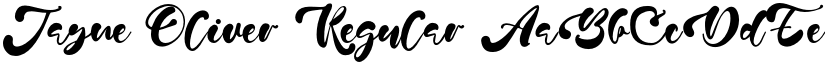 Jayne Oliver font download