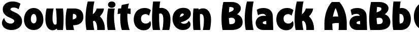 Soupkitchen Black font