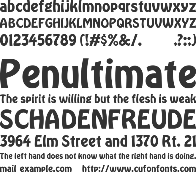 Soupkitchen font preview